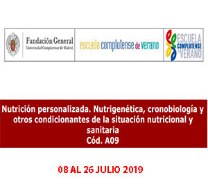 Nutrición personalizada. Nutrigenética, cronobiología y otros condicionantes de la situación nutricional y sanitaria Nutrición personalizada. Nutrigenética, cronobiología y otros condicionantes de la situación nutricional y sanitaria